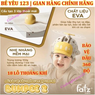 Fatz Bumpee 2 - Mũ bảo vệ đầu chống va đập aan toàn đầu cho bé Fatzbaby FB0019CJ