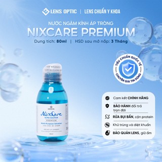 [80ML] Dung Dịch Vệ Sinh Bảo Quản Kính Áp Tròng Nixcare Alpha Solution 80ml Cân Bằng pH Tương Thích Với Mắt
