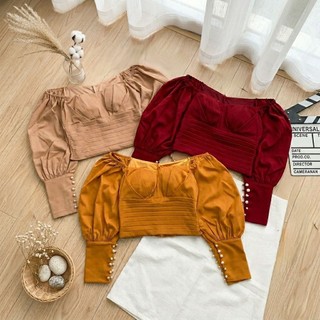 Áo tay phồng cúp ngực