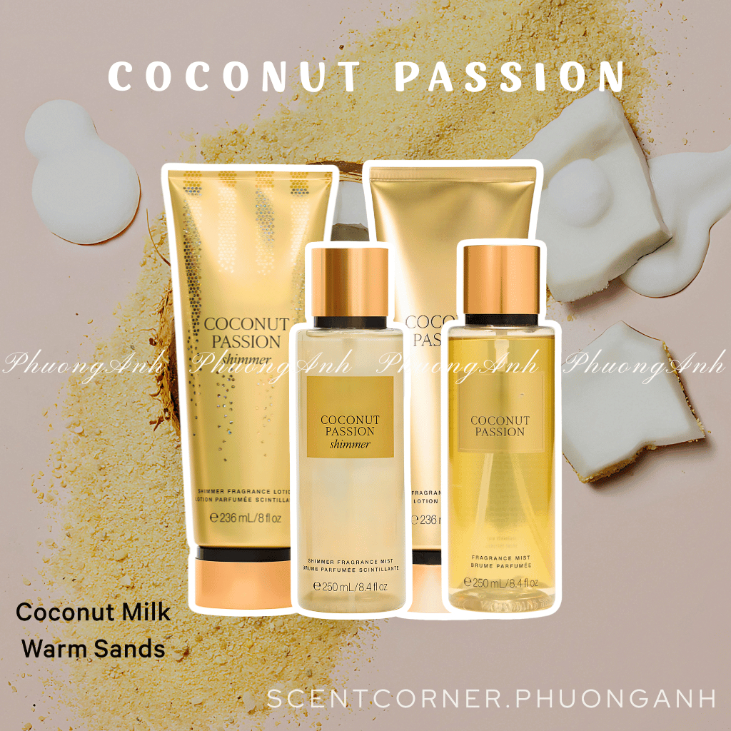 COCONUT PASSION | Bộ sản phẩm Body Mist - Lotion