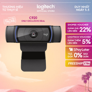 Webcam logitech c920 pro full hd 1080p 30fps - mic kép to rõ, tự động lấy nét hd