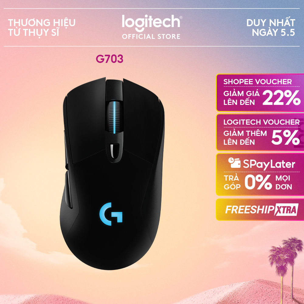 Chuột Gaming không dây LIGHTSPEED Logitech G G703 Hero | BigBuy360 - bigbuy360.vn