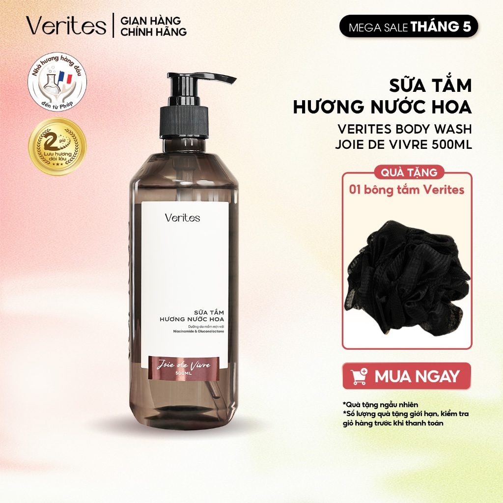 Sữa tắm hương nước hoa VERITES Body Wash Signature Collection hương Joie de Vivre 500ml | BigBuy360 - bigbuy360.vn