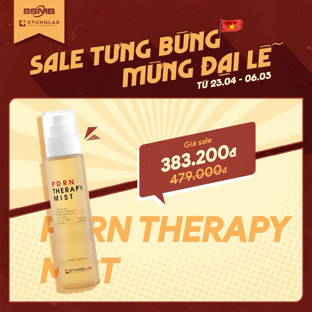 Xịt khoáng tế bào gốc Kyung Lab PDRN Therapy Mist 150ml giúp cấp ẩm và căng bóng