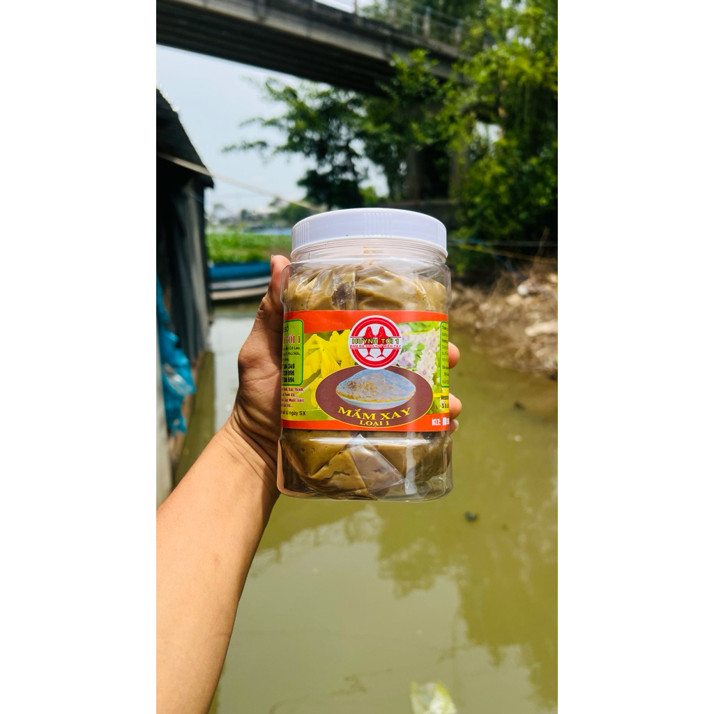 1000g(1kg) Mắm Cá Linh Xay (Nguyên Chất Loại 1)ủ bằng đường thốt nốt Châu Đốc,đơn 700k tặng