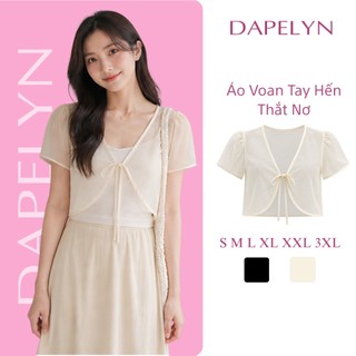 Áo Choàng Voan Tay Hến Có Thắt Nơ (CÓ BIGSIZE) - AC51