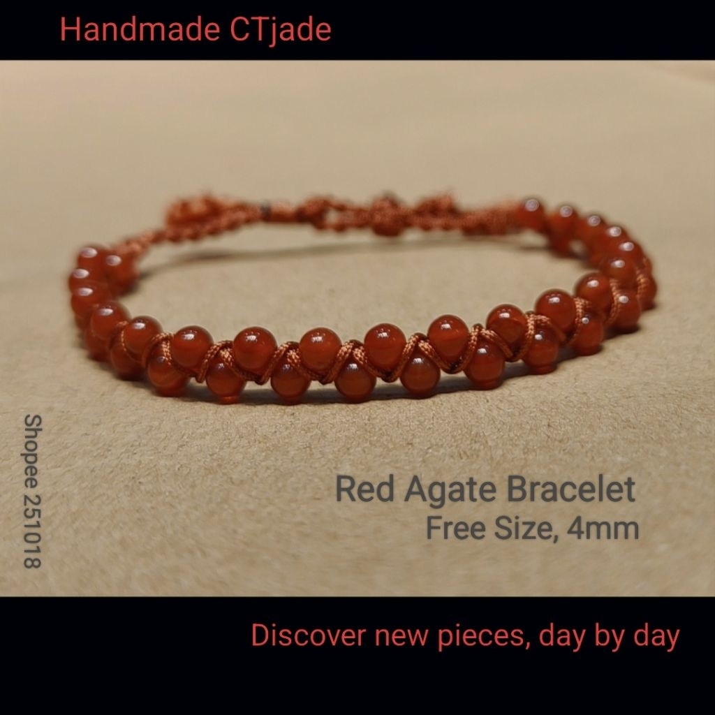 SGN 251018 Vòng thắt dây đá thiên nhiên Handmade CTjade