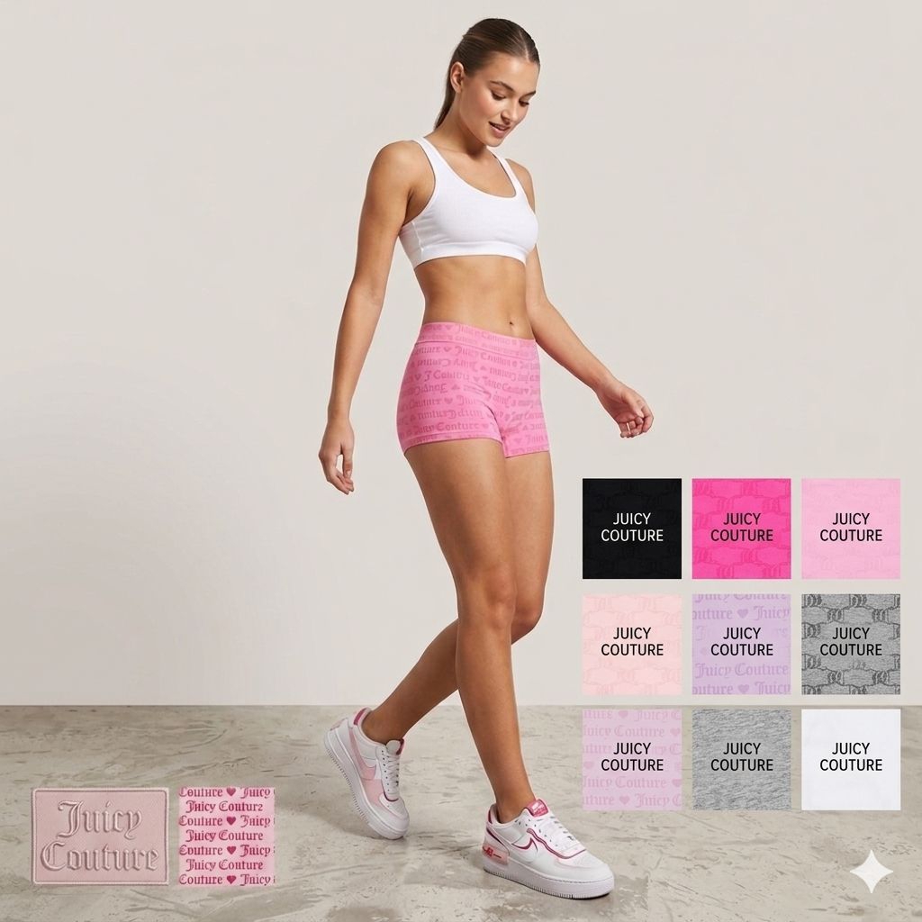 Quần boxer Juicy Couture xuất Mỹ, Anh chất dệt kim siêu mềm mịn, bảng màu siêu xinh, cá tính.