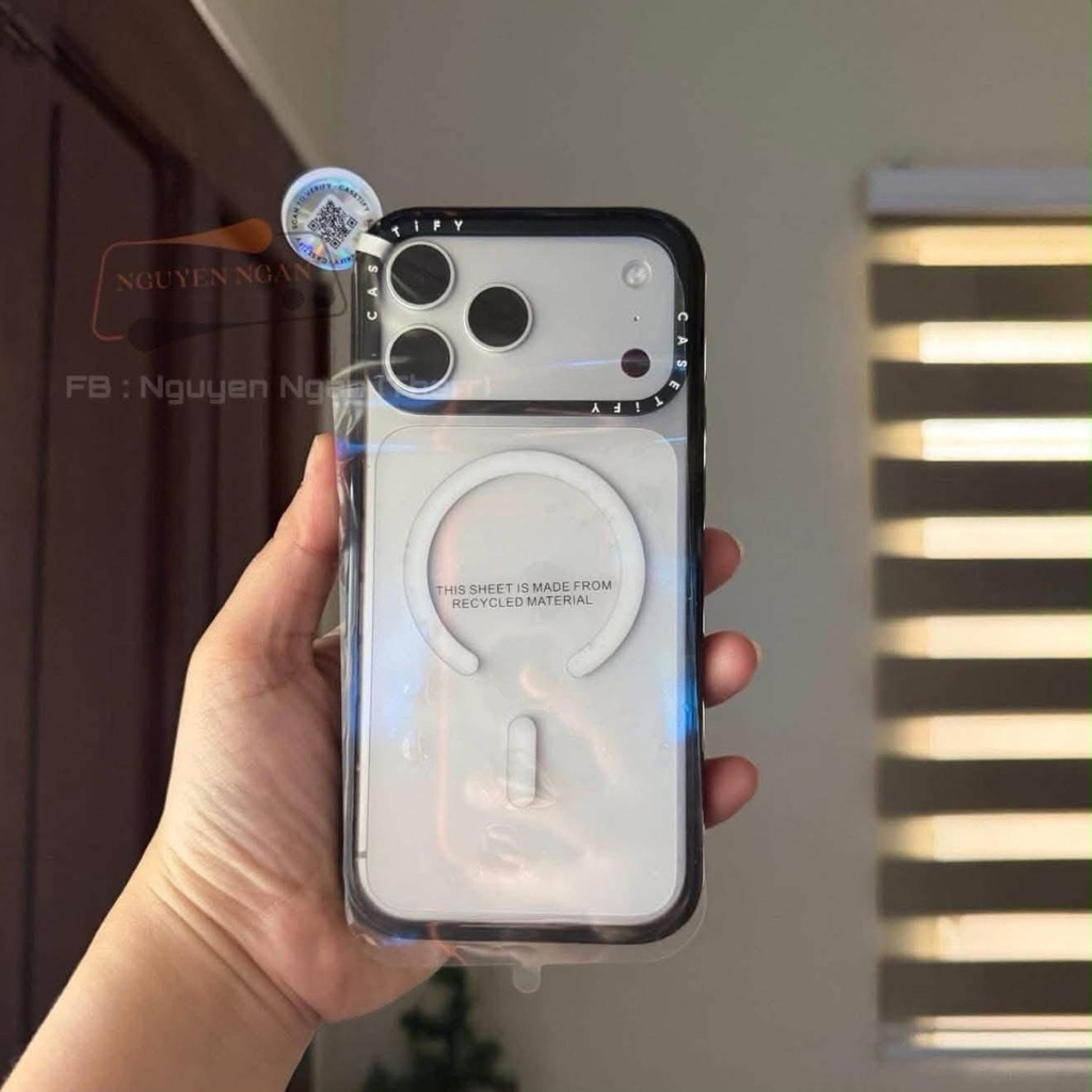 [Chính hãng] Ốp CASETiFY Clear Trong không ố iPhone 17 Pro / 17 Pro Max / 15 Pro Max / 16 Pro / 16 P
