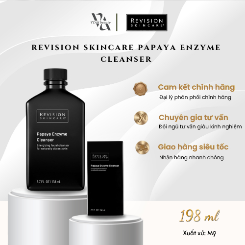 [Đại lý chính hãng] Sữa rửa mặt dịu nhẹ Revision Skincare Papaya Enzyme Cleanser 198ml
