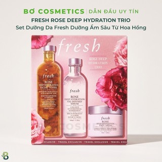 Set Dưỡng Da FRESH Rose Deep Hydration Trio l Bơ Cosmetics