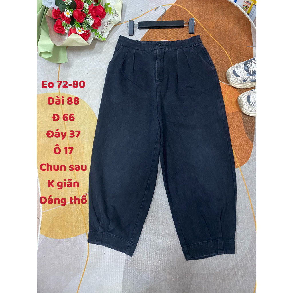 Quần Jean 2hand dáng baggy thụng unisex (chỉ bán qua ảnh )