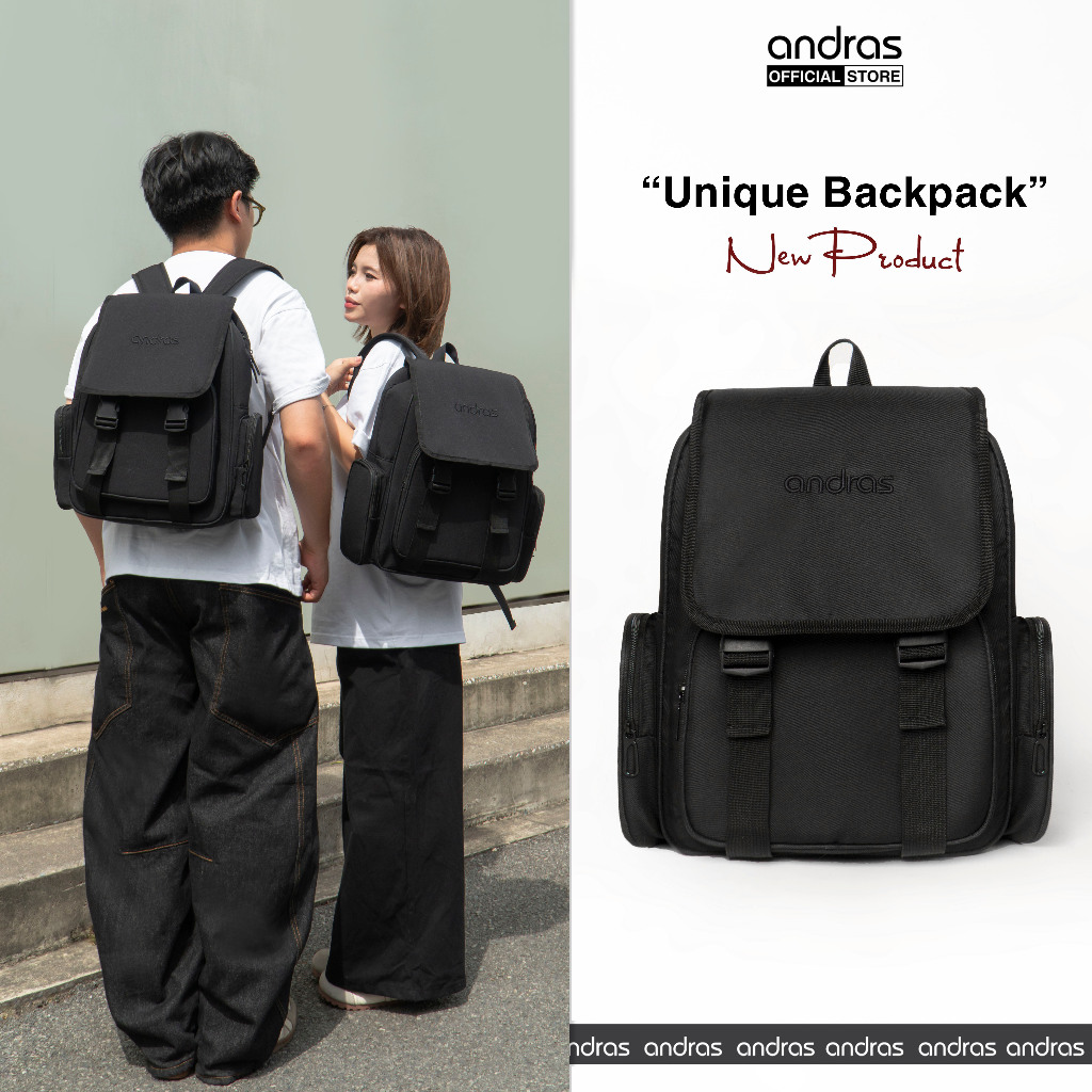 [Chống nước] Balo nam nữ ANDRAS® ''Unique - Backpack'' ba lô đi học đi làm vừa Laptop 16'' - BL02