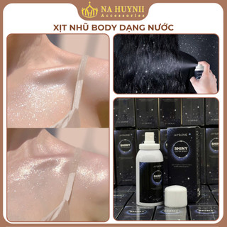 Chai Xịt Kim Tuyến 60ml Trang Điểm Cơ Thể Lấp Lánh, Xịt Nhũ Body, Xịt Nhũ Tóc- Na Huỳnh