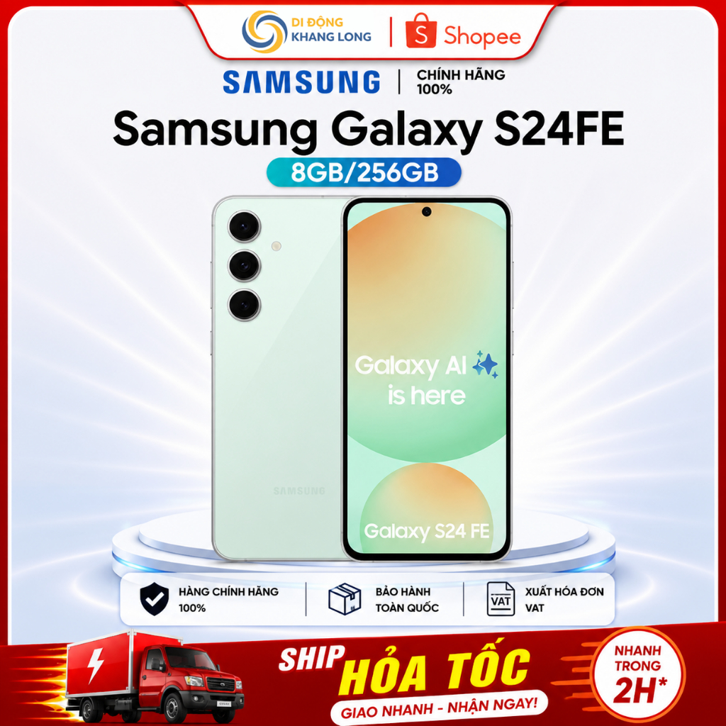 Điện thoại Samsung Galaxy S24 FE 5G 8GB/256GB - Hàng Chính Hãng