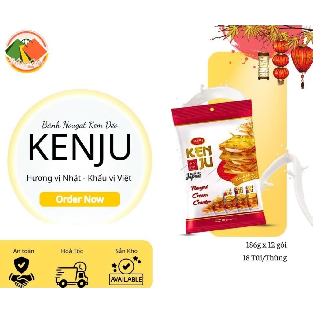 [COMBO BÁNH RICHY] Bánh Nougat Kem Dẻo KENJU, Bánh Gạo JINJU nhiều vị, Bánh KARO Bơ Trứng Giòn