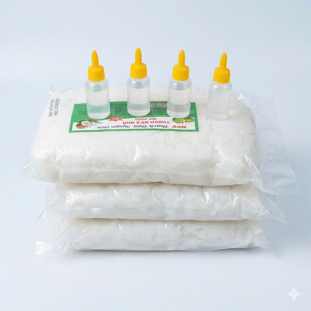 1kg thạch dừa thô