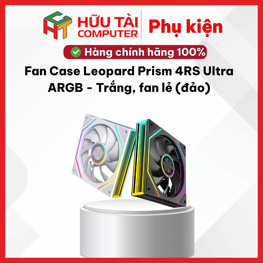 Fan Case Leopard Prism 4RS Ultra ARGB - Trắng, Đen, fan lẻ (đảo)