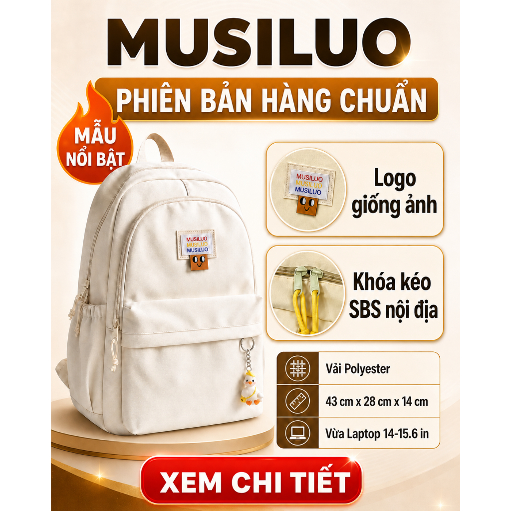 Balo học sinh cấp 2, balo nữ hàn quốc thời trang dễ thương nhiều ngăn quai đeo to khóa kéo sbs bền B