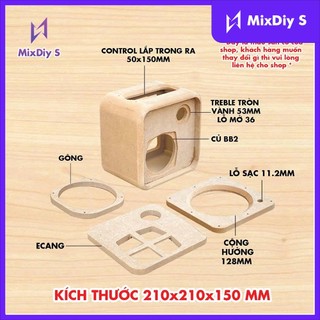 Thùng loa DIY bo siêu cong mono control nóc trong ra siêu đẹp