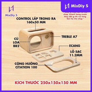 Thùng loa DIY bo siêu cong mono control nóc trong ra siêu đẹp