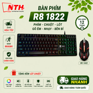 Combo phím chuột chuyên game r8 1822 + chuột r8 1602