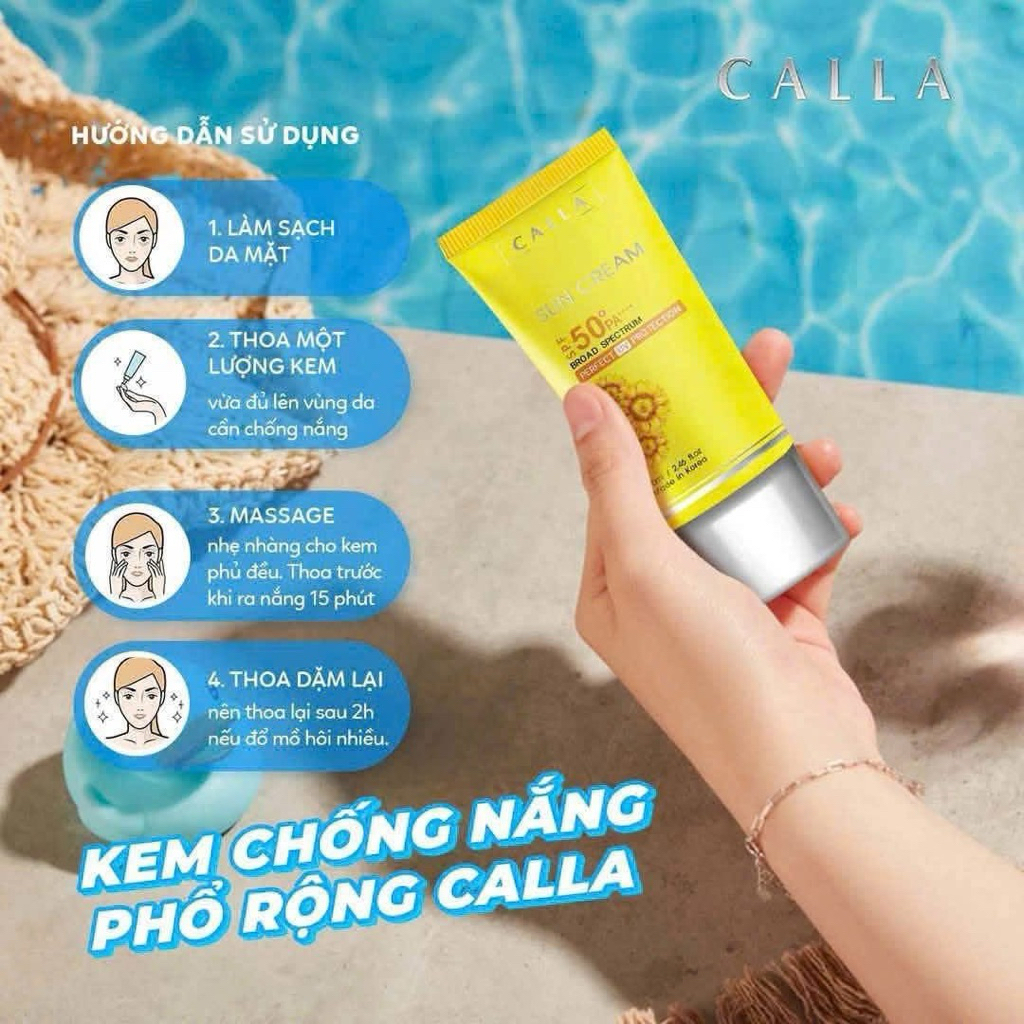 KEM CHỐNG NẮNG PHỔ RỘNG CALLA
