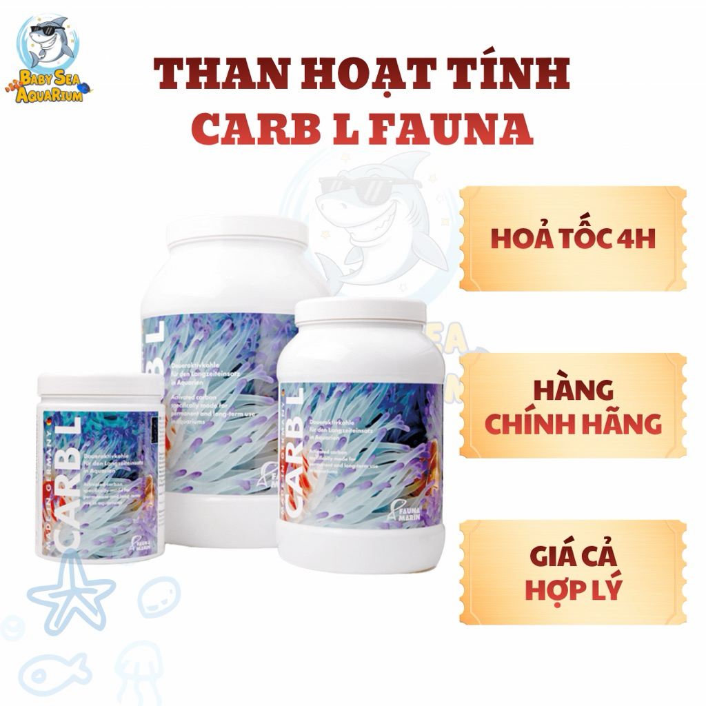 [CHIẾT LẺ] Than Hoạt Tính CARB L FAUNA MARIN- Lọc nước cho bể cá biển