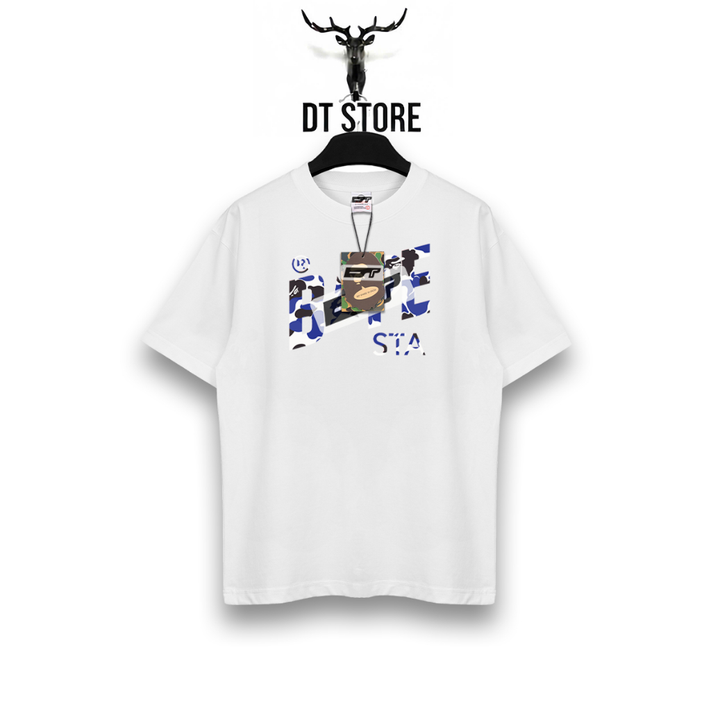 ÁO THUN BAPE STA CAMO HỒNG - FORM RỘNG UNISEX COTTON CAO CẤP - DT STORE - BAPE032