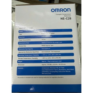 MÁY XÔNG KHÍ DUNG OMRON NE-C28 CHÍNH HÃNG