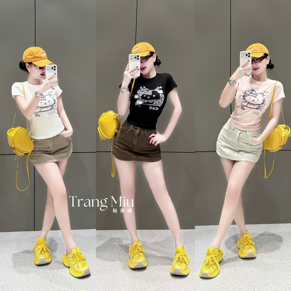 set Áo kitty cùng Chân vay kitty