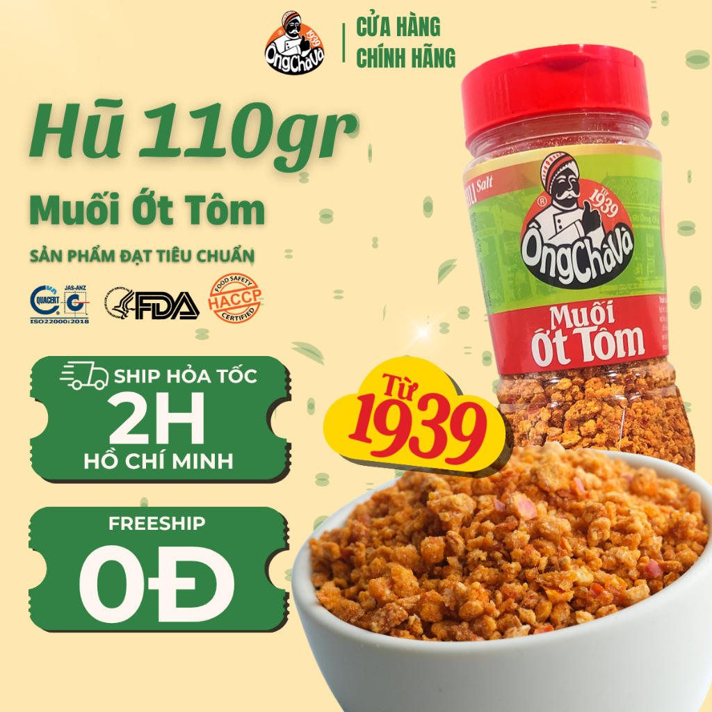 Muối Ớt Tôm Ông Chà Và 110g