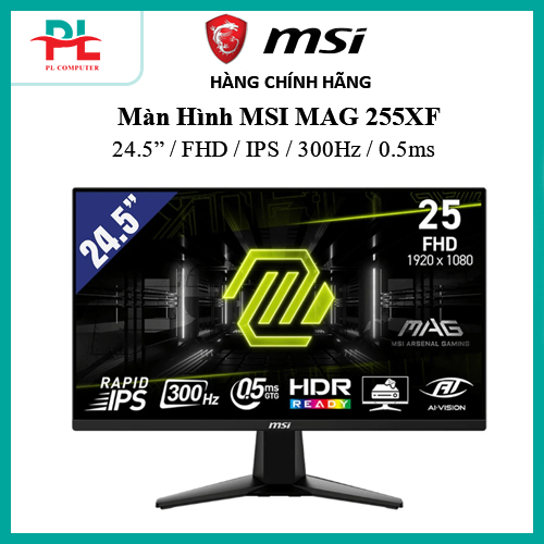 Màn Hình Gaming MSI MAG 255F E20 (24.5 inch - IPS - FHD - 200Hz - 0.5ms) - Chính Hãng