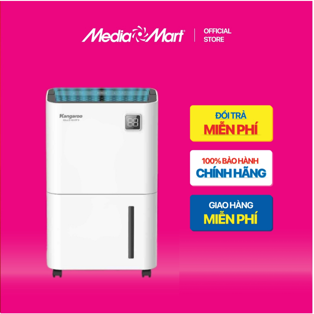[ Mediamart Mall ] Máy hút ẩm điện tử 16L Kangaroo KGDH16 BH chính hãng,Ship 0đ