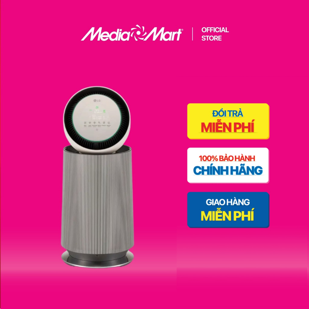 [ Mediamart Mall ] Máy lọc không khí LG PuriCare 360 Alpha Pet AS65GDBY0.ABAE BH chính hãng,Ship 0đ