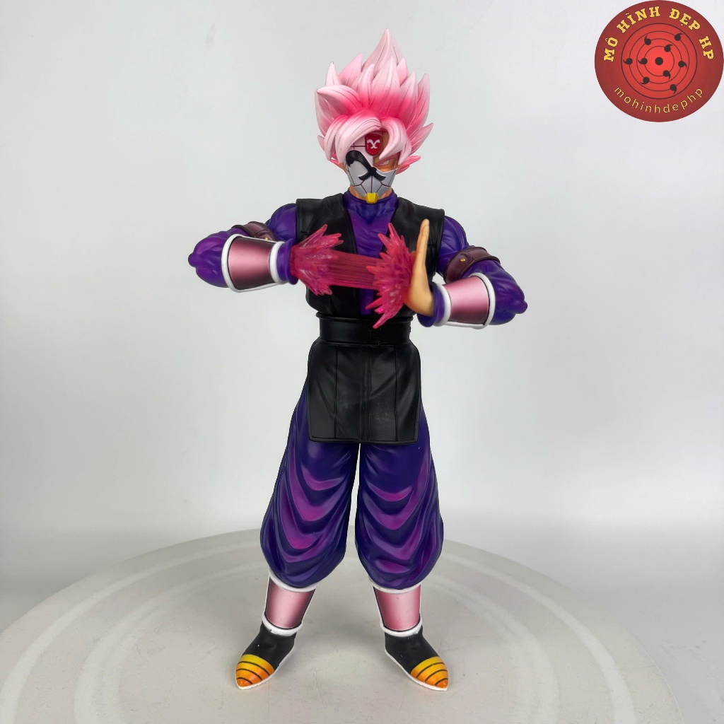 Mô hình Black Goku Rose Ssj2 SonGoKu tóc hồng cao 32cm Dragon Ball Bảy viên ngọc rồng