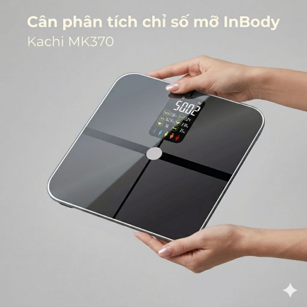 Máy quét chỉ số cơ thể Kachi MK370 CÔNG NGHỆ FEETID NHẬN DIỆN NGƯỜI DÙNG MÀ Không CẦN KẾT NỐI APP