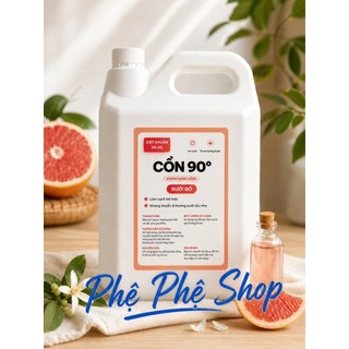 [Hoả tốc] Dung dịch cồn sát khuẩn nhanh 90 độ 5 lít hương Bưởi Đỏ