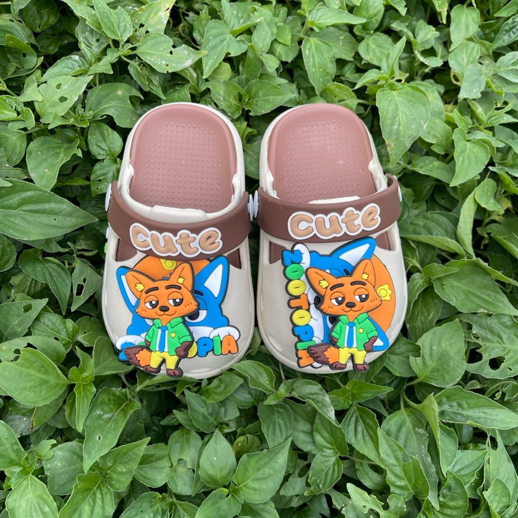 SUCCAO01 - Sục Bé Trai Bé Gái Hình Cáo Và Thỏ Đáng Yêu Chất Nhựa Dẻo Mềm Êm Size 18-29 - Giày Dép Tr