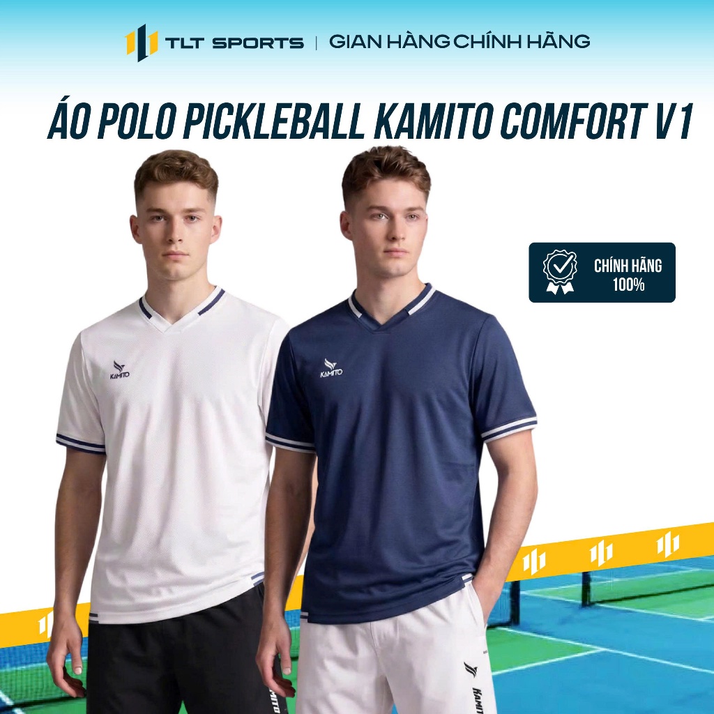 Áo Polo Pickleball Kamito Comfort V1