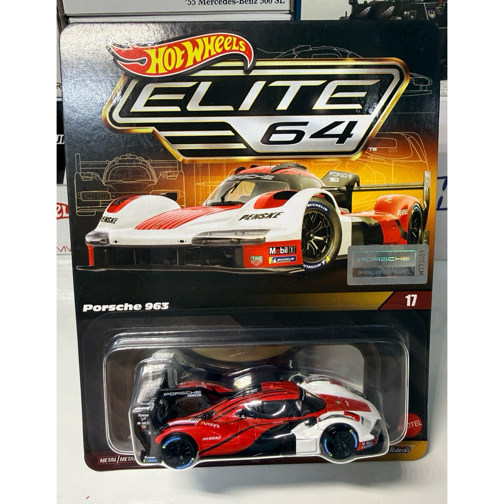 Xe mô hình Hotwheels Elite 1/64 Porsche 963