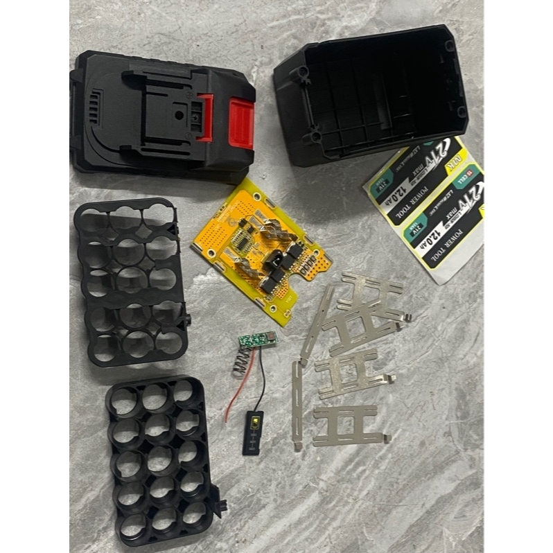 Combo Vỏ Mạch Pin 5S3P 21700 Chân Pin Phổ Thông - Mạch Xả Siêu Cao 120A Chống Ngắt (Chứa 15 Cell)