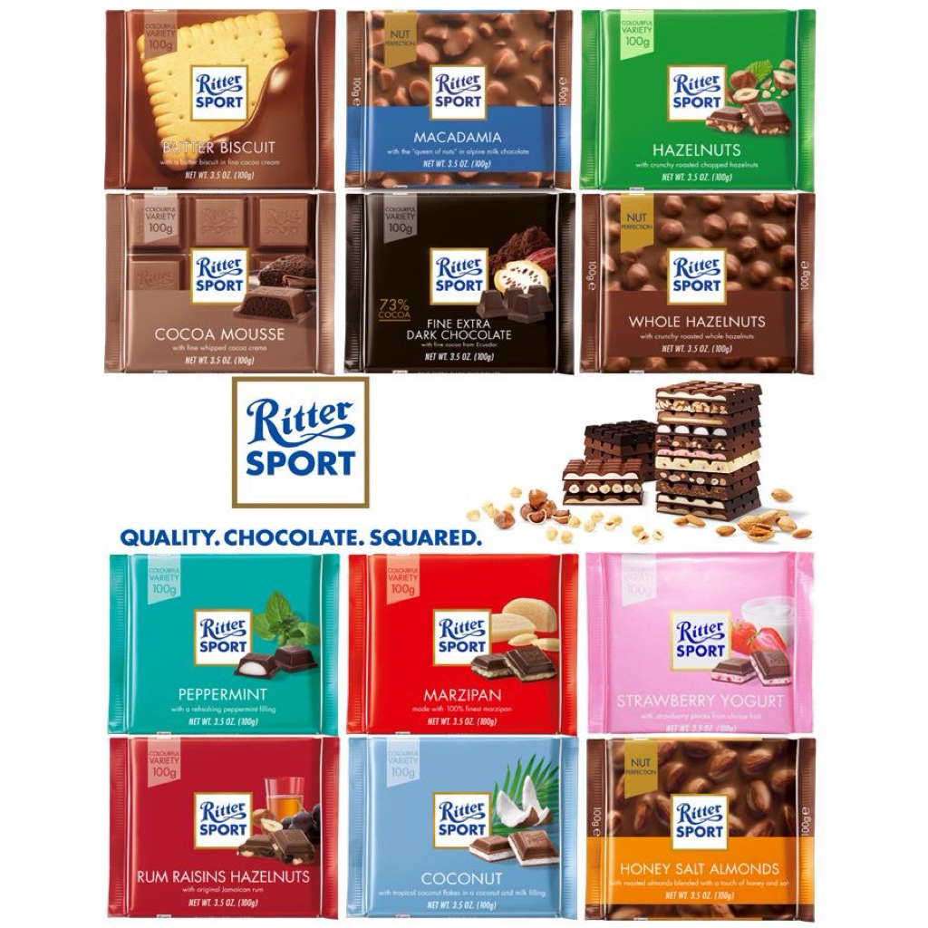 Sô cô la Ritter Sport xách tay chuẩn Đức🍫🇩🇪