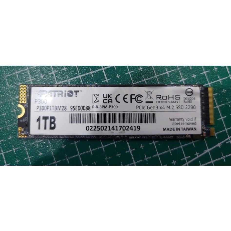 Ổ cứng M.2 PATRIOT SSD P300 NVMe M.2 Bảo hành hãng : 03/2030