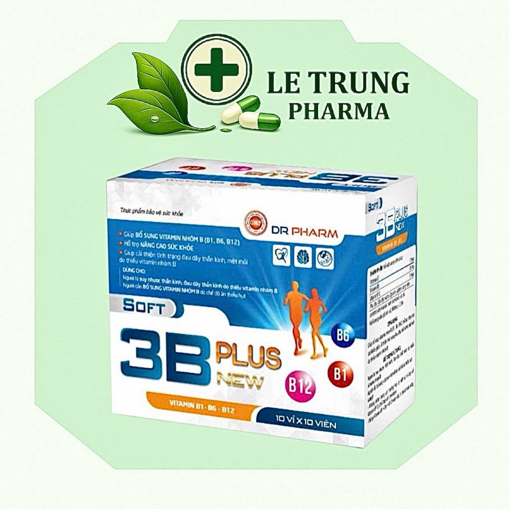 [ CHÍNH HÃNG ] Viên uống 3B Plus New hộp 10 vỉ x 10 viên