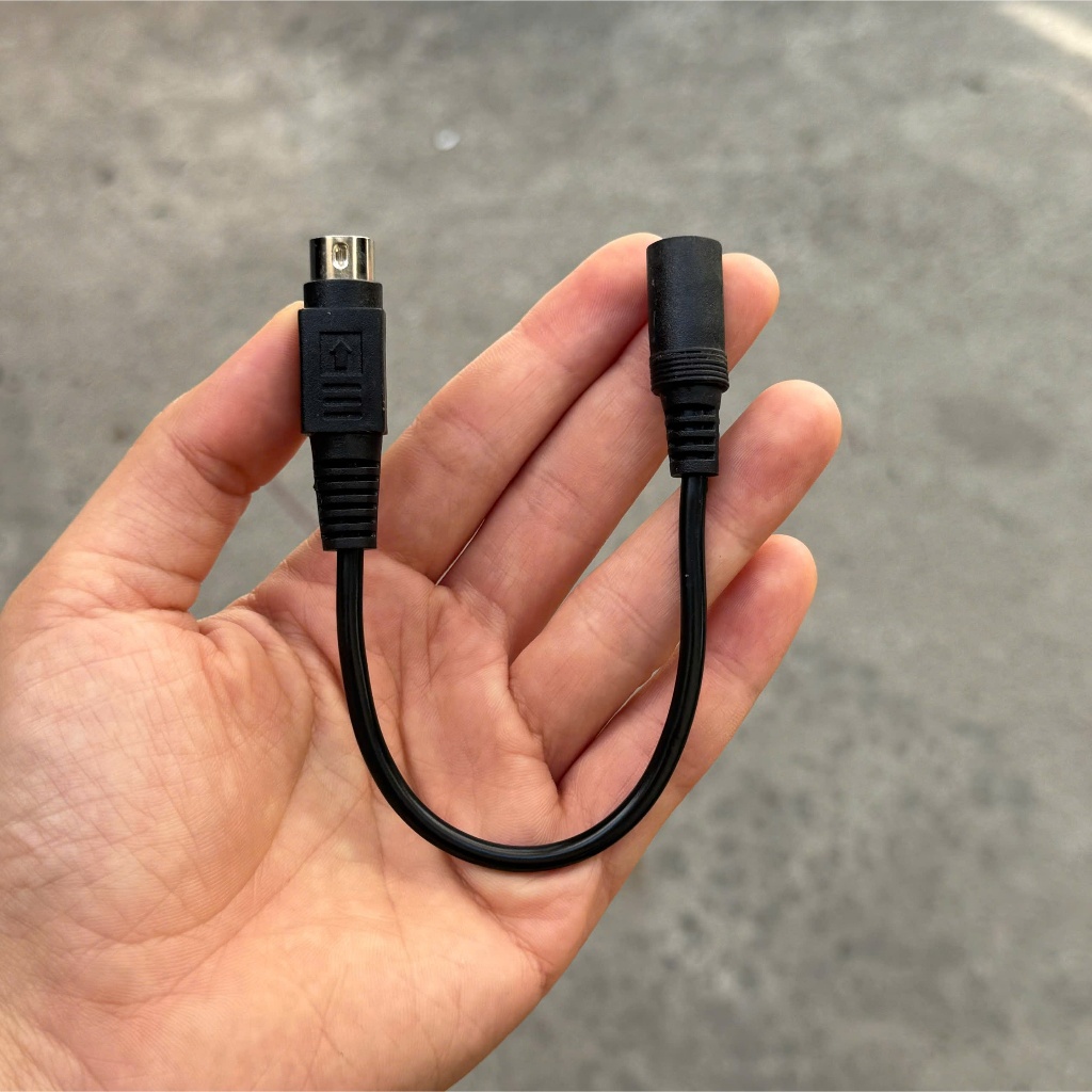 CÁP DC 4 PIN MÁY IN POS – CÁP CHUYỂN ĐỔI DC 5.5 * 2.1*2.5mm SANG JACK 4 CHÂN KIM ( 20 cm)