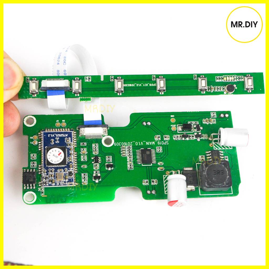 Mạch loa bluetooth công suất 5w x2 kèm key bấm và dây kết nối ( dùng pin 1s 4.2v )
