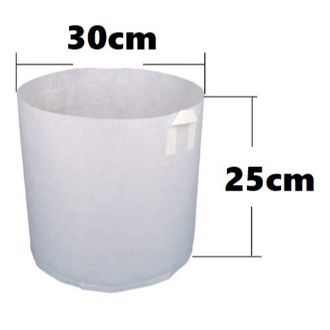 100 cái túi vải trồng cây 30x25 hai quai (đường kính 30cm, cao 25cm)