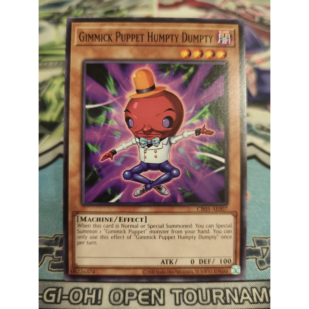 Thẻ bài Yugioh chính hãng - Gimmick Puppet Humpty - CR05-AE007 - Common