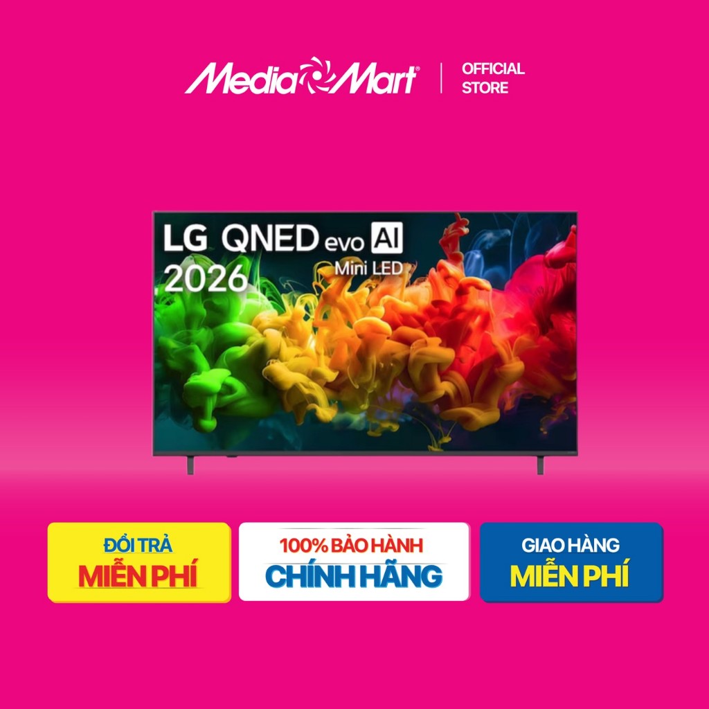 [ Mediamart Mall ] Smart Tivi QNED LG AI 4K 85 inch 85QNED80BSA BH chính hãng,Ship 0đ
